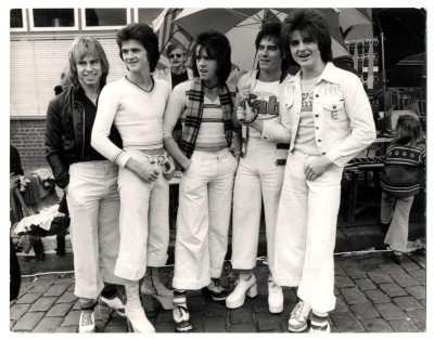 Bay City Rollers Genuine Vintage 8x10 inch B&W Photograph Rare Lab Photo No 3