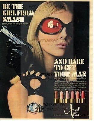 ANGEL FACE ADVERT size approx 10X13 inch pinup poster size press cutting/clipping 1966