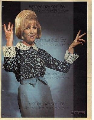 DUSTY SPRINGFIELD size approx 10X13 inch pinup poster size press cutting/clipping 1966