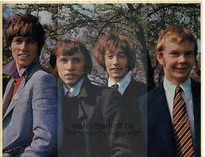 Bee Gees size approx 10X13 inch pinup poster size press cutting/clipping 1967