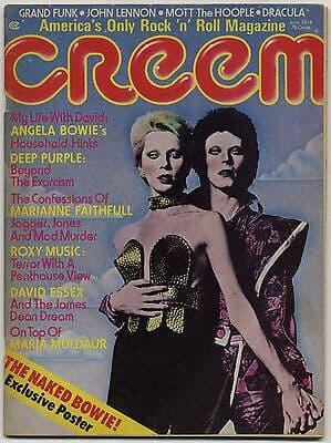 Creem Magazine June 1974 David Bowie Angie Bowie Roxy Music Mott the Hoople Deep Purple