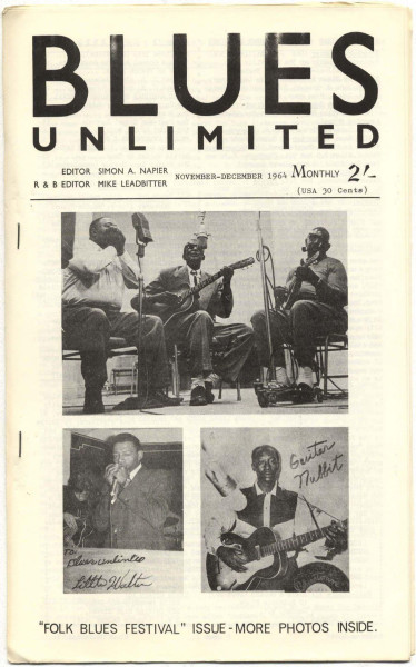 Blues Unlimited Magazine No 17 November 1964 Little Walter Eddie Taylor Dr Ross Big Three