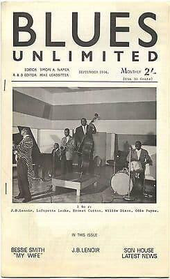 Blues Unlimited Magazine No 15 September 1964 Bessie Smith John Lee Hooker JB Lenoir