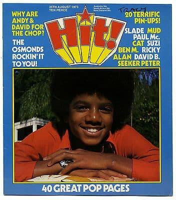 HIT Magazine 25 August 1973 David Bowie Bolan Michael Jackson Osmonds McCartney