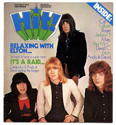HIT Magazine 21 July 1973 Sweet Paul McCartney Bolan Jackson 5 Cat Stevens Faces