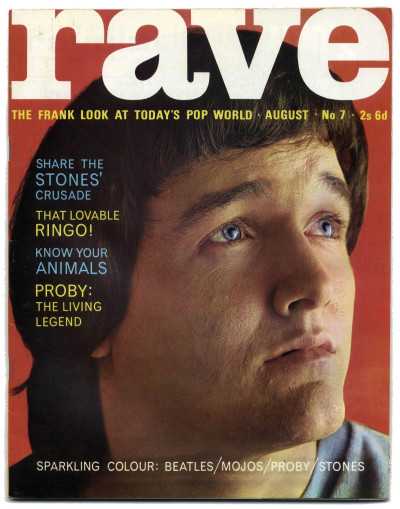 Rave Magazine No 7 August 1964 Beatles Rolling Stones Animals PJ Proby Yardbirds Dave Clark Animals