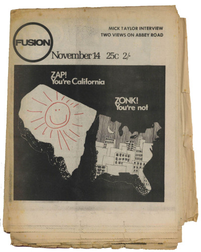 Fusion Magazine No 21 November 1969 Rolling Stones Mick Taylor Interview