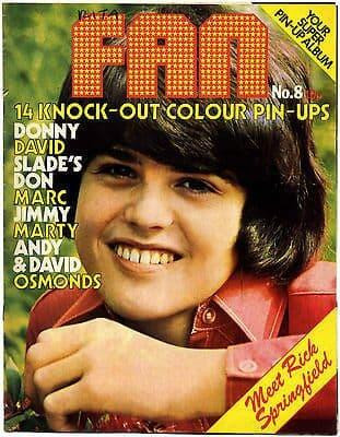 Fan Magazine Issue No 8 Slade Osmonds Rick Springfield Marty Kristian
