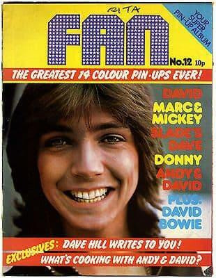 Fan Magazine Issue No 12 David Bowie Michael Jackson Marc Bolan Sweet