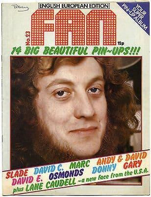 Fan Magazine Issue No 23 David Cassidy Marc Bolan Lane Caudell Gary Glitter