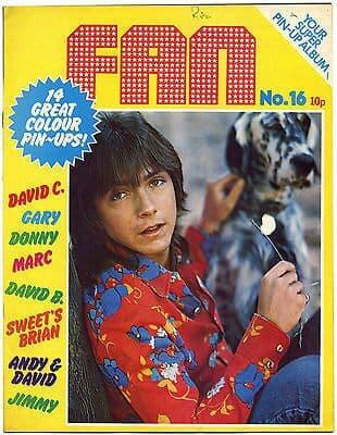 Fan Magazine Issue No 16 Sweet Marc Bolan David Bowie Cassidy Donny Osmond