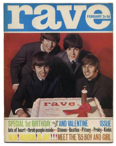 Rave Magazine February 1965 Pretty Things Animals Rolling Stones Kinks Hollies Sandie Shaw Georgie