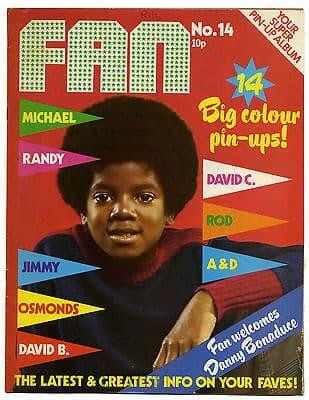 Fan Magazine No 14 October 1973 David Cassidy David Essex David Bowie Randy and Michael Jackson