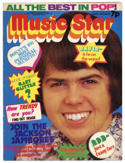 Music Star Magazine 21 April 1973 Thin Lizzy Osmonds Michael Jackson Rod Stewart David Cassidy
