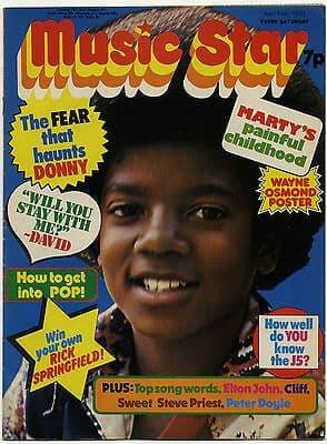 Music Star Magazine 14 April 1973 Michael Jackson Sweet David Cassidy Marc Bolan Alice Cooper Roxy