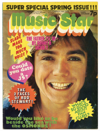 Music Star Magazine 24 March 1973 Duncan Brown David Bowie Rory Gallagher Jackson 5 Rod Stewart