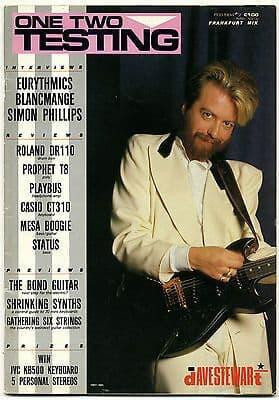 One Two Testing Magazine February 1984 Lemmy Eurythmics Simon Phillips Blancmange