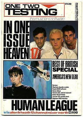 One Two Testing Magazine August 1984 Europeans Heaven 17 Human League Jerry Wexler