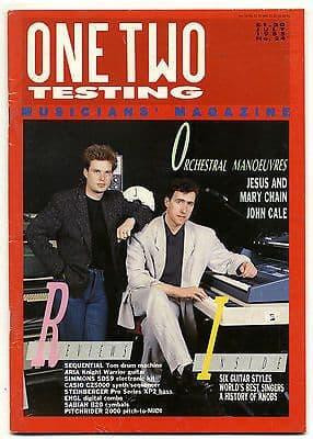 One Two Testing Magazine July 1985 John Cale OMD Jesus & Mary Chain Richard Thompson