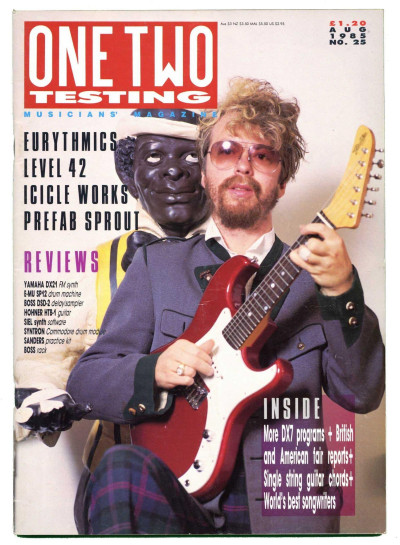 One Two Testing Magazine August 1985 Icicle Works Eurythmics Dave Stewart Level 42 Prefab Sprout