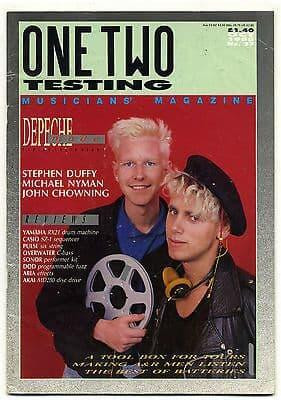 One Two Testing Magazine October 1985 Depeche Mode Michael Nyman Stephen Duffy