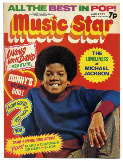 Music Star Magazine 3 March 1973 Osmonds Michael Jackson Marc Bolan David Cassidy Cliff Richard