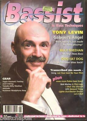 Bassist Magazine June 1996 Tony Levin Billy Sheehan