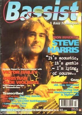 Bassist Magazine March 1996 Steve Harris of Iron Maiden