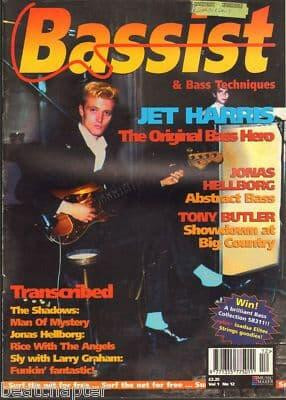 Bassist Magazine Vol 1 No 12 Oct 1995 Jet Harris Shadows