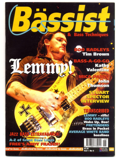 Bassist Magazine Vol 1 No 6 Apr 1995 Lemmy/Motorhead Stuart Spector Pretenders Kathy Valentine