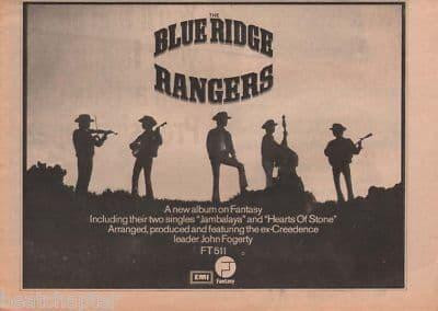 BLUE RIDGE RANGERS A4 Size LP 1973 vintage music press advert cutting/clipping