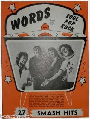Record Song Book WORDS Magazine CLIMAX BLUES BAND 1-6-1978