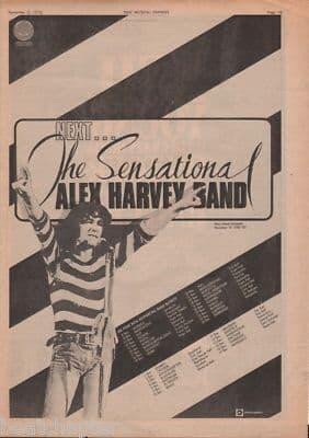 Alex Harvey Next Poster Size Original Vintage music press LP 1973 Advert