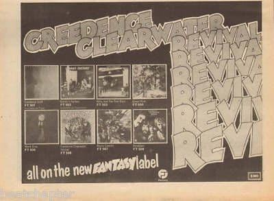 Creedence Clearwater Revival A4 Size 1973 vintage music press advert cutting/clipping