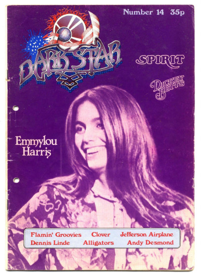 Dark Star Magazine No 14 April 1978 Emmylou Harris Spirit Alligators Clover Jefferson Airplane Flam