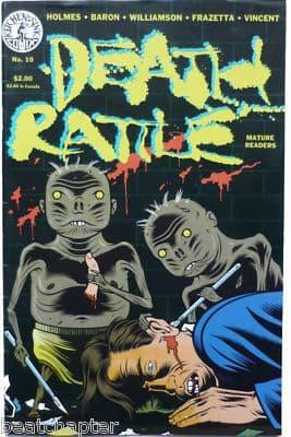 Death Rattle Issue No 10 Underground Vintage Underground Comic Kitchen Sink 1987