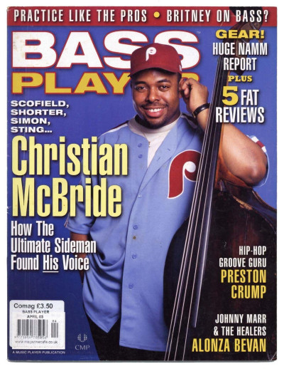 Bass Player Magazine April 2003 Christian McBride Johnny Marr & The Healers