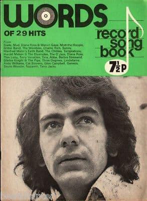 Record Song Book WORDS Magazine NEIL DIAMOND 1-5-1974