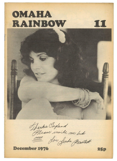 Omaha Rainbow Magazine No 11 December 1976 Linda Ronstadt Poco Burrito Brothers