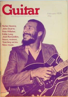 Guitar Magazine Vol 2 No 7 February 1974 Richie Havens John Duarte Pete Wilsher Eddie Lang