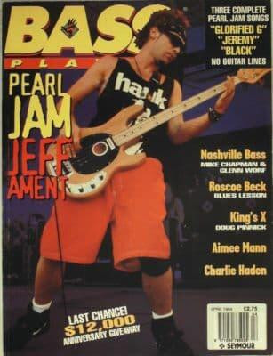 Bass Player Magazine April 1994 Pearl Jam Jeff Ament Aimee Mann Charlie Haden