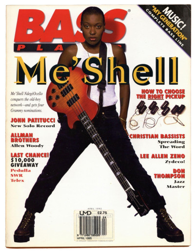 Bass Player Magazine April 1995 MeShell NdegeOcello John Patitucci Lee Allen