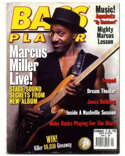 Bass Player Magazine April 1998 Sexpod Dream Theater Marcus Miller April 1998