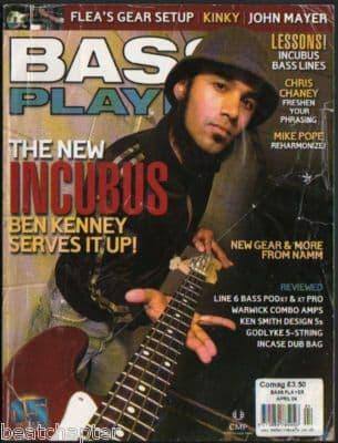 Bass Player Magazine April 2004 Incubus John Mayer Ben Kinney Kinky