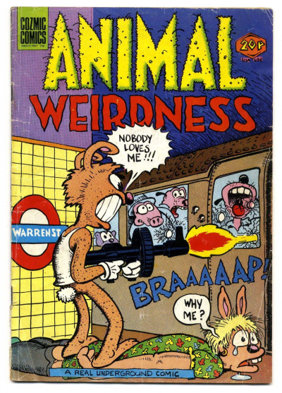 Animal Weirdness No 1 UK Underground cOZmic Comics 1974. H. Bunch Associates 1974
