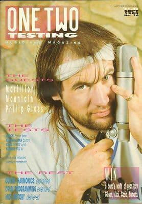 One Two Testing Magazine September 1985 Philip Glass Mountain Leslie West Marillion
