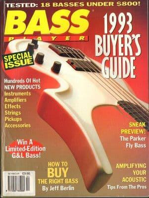 Bass Player Magazine November 1992 1993 Buyers Guide The Parker Fly Bass