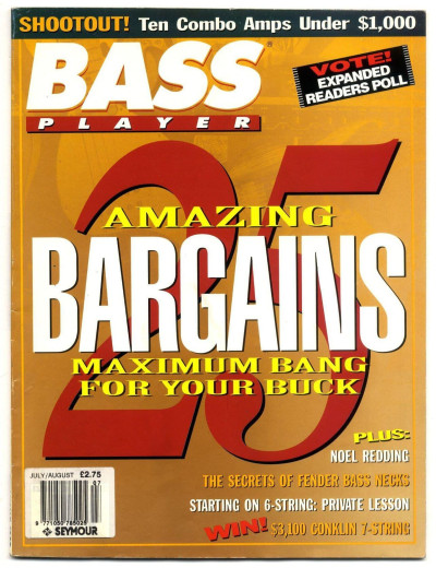 Bass Player Magazine July 1993 Noel Redding Miroslav Vitous Fender Bass necks
