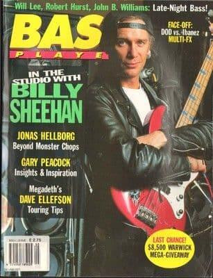 Bass Player Magazine May/June 1993 Billy Sheehan Jonas Hellborg Dave Ellefson Gary Peacock