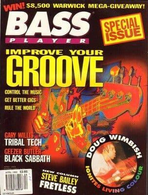 Bass Player Magazine April 1993 Geezer Butler Black Sabbath Gary Willis Doug Wimbish